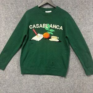 Men’s Medium Casablanca green knit sweater